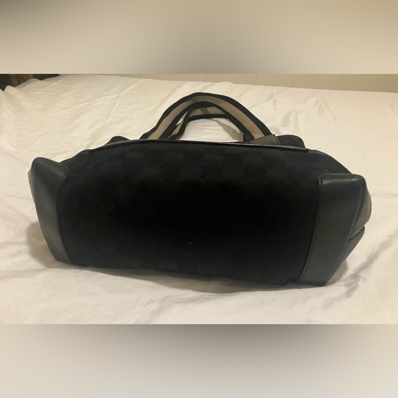Authentic Gucci blk monogram mini shoulder tote - Picture 6 of 8